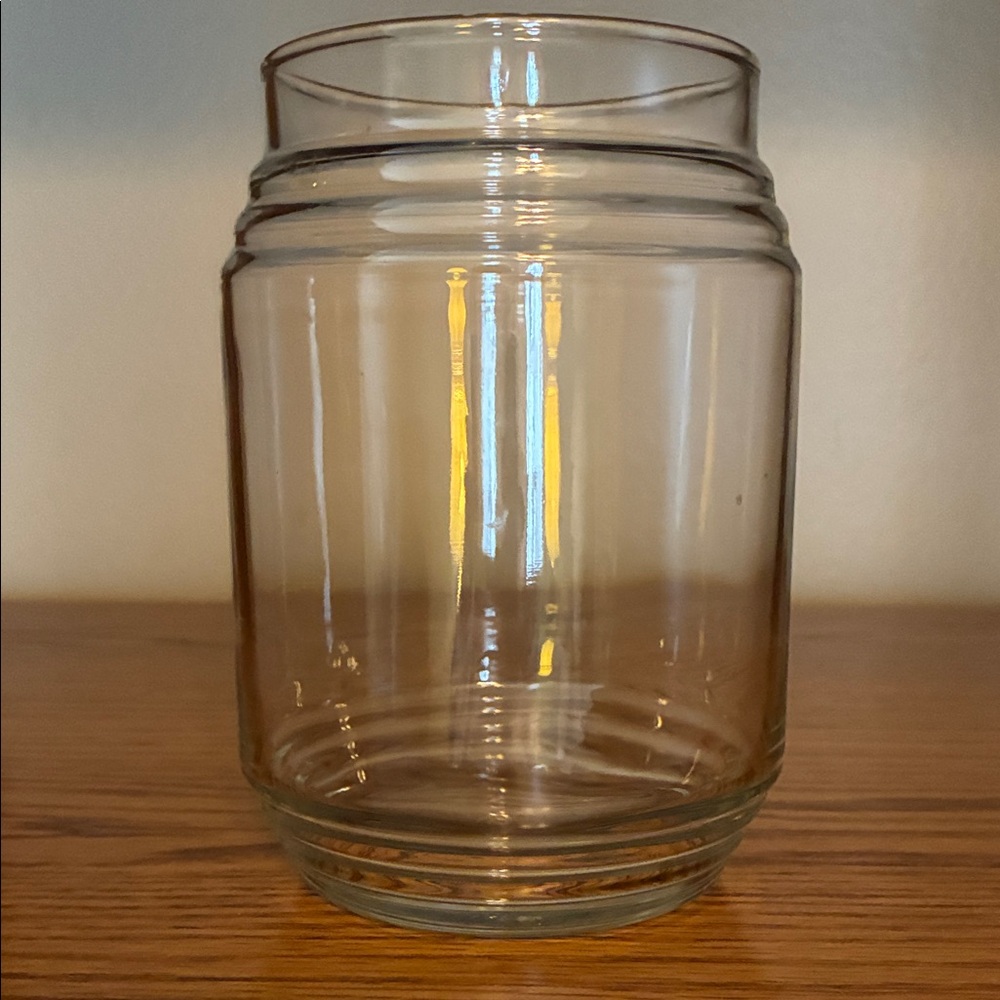 Clear Glass Jar Vase - Simple Rounded Design - Picture 1 of 6